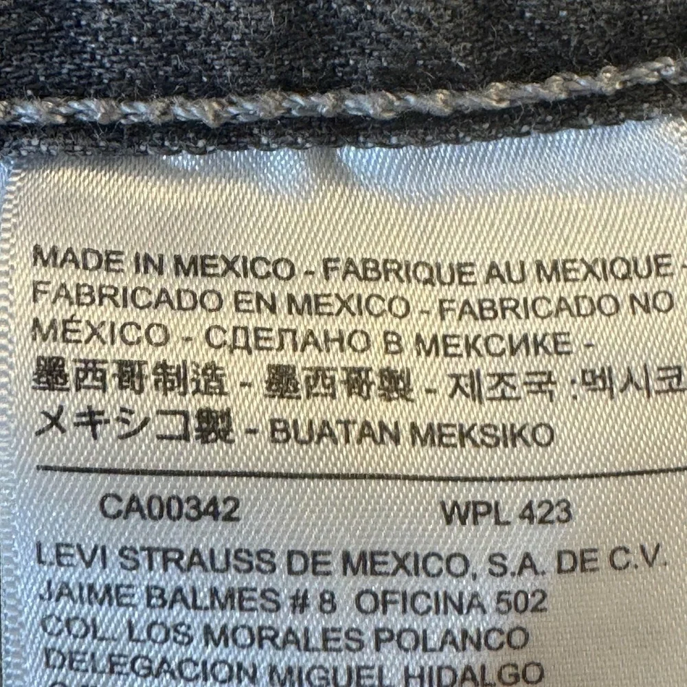 Levis 501 Jeans Mens 33x32 Gray Button Fly Original Fit Straight Leg Button Fly